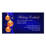 Holiday Cocktails Ornaments Party Invitation Photo Greeting Card