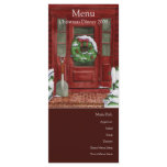 Holiday Door Menu Card rack cards
