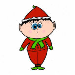Holiday Elf photo sculptures