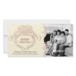 Holiday Filigree Ornamental photo card