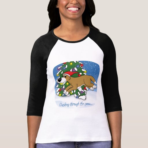 Holiday Flyball Ladies T-shirt