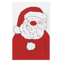 Holiday Flyer - Cute blushing Santa Claus