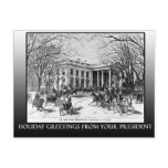 Holiday Greetings From The White House Cards postcards