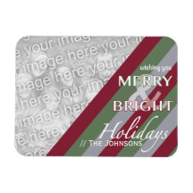 Holiday Greetings Template Photo Magnet