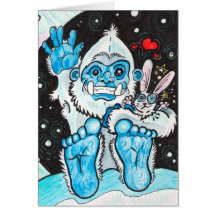 Holiday Hugs Yeti Cards