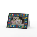 Holiday Icons Cartoon Border Template Card