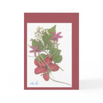 Holiday Ixora II Greeting Cards