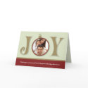 Holiday Joy Custom Family Holiday Card (red)