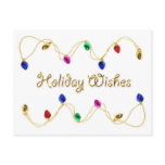 Holiday Light Border Postcard