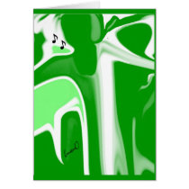 Holiday Melody....Abstract  Greeting / Note Card cards