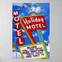 Holiday Motel Las Vegas Retro Poster posters