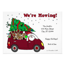 Holiday Moving Announcement - 5x7 cards