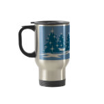 Holiday Mug Coffee Cup Festive Blue Christmas Cup