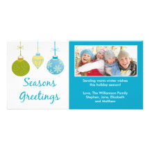 Holiday Ornaments Photo Card 2012