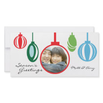 Holiday Ornaments Photo Card
