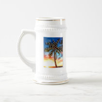 Holiday Palm Tree Lights at Sunset Coffee Mug