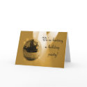 Holiday Party Invitation Gold cards