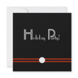 Holiday Party Invitation in Black and White