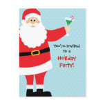 Holiday Party Invitation Postcard