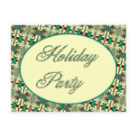 Holiday party postcards