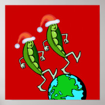 Holiday Peas on Earth Print