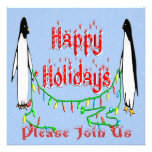 Holiday Penguins Invitation
