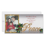 Holiday Photo Card Peace photo cards