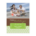 HOLIDAY PHOTO POSTCARD :: spotted bracket P2