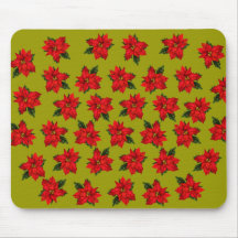 Holiday Poinsettias Mousepad