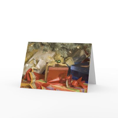 Holiday Presents Greeting Cards by HolidayPostage