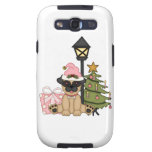 Holiday Pug with Tree (pink)