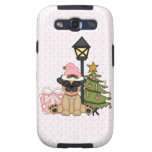 Holiday Pug with Tree (pink)