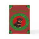 Holiday Rottweiler greeting card