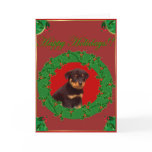 Holiday Rottweiler greeting card