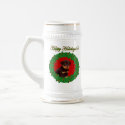 Holiday Rottweiler stein mugs