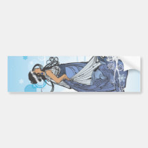 Holiday Snow Queen Bumper Sticker