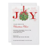 Holiday Snowflake and Mistletoe Party Invitation