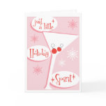 Holiday Spirit Martini Card