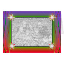 Holiday Stars (photo frame) Card