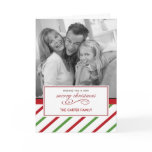 Holiday Stripes Christmas/ Holiday Photo Cards