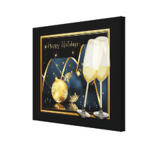 Holiday Toast Gallery Wrap Canvas