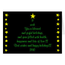 Holiday tree card