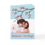 Holiday Winter Berries  Photo Greeting Card