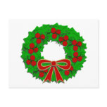 Holiday Wreath Card postcards