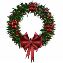 Holiday Wreath Ornament Photo Sculpture