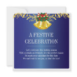 Holidays Dinner or Cocktail Party Blue Invitation