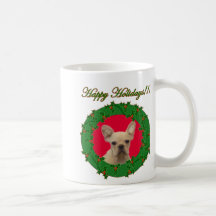 Holidays French Bulldog mug