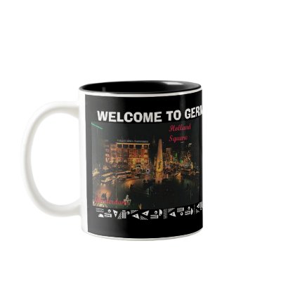 HOLLAND 2, HOLLAND 2, WELCOME TO GERMANY, WELCO... MUG by adeolagbadamosi