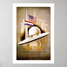 Holland America Line New York Print