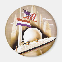 Holland America Line New York Refrigerator Magnet
